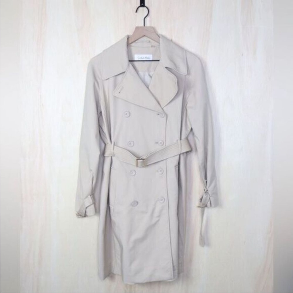 Calvin Klein Women's Beige Trench Coat